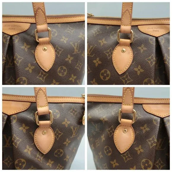 100% Authentic Louis Vuitton Palermo Brown Monogram Canvas Satchel - Picture 9 of 12